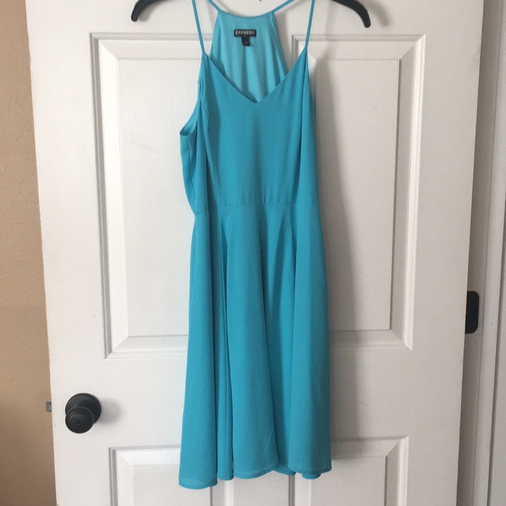 Mini light blue dress